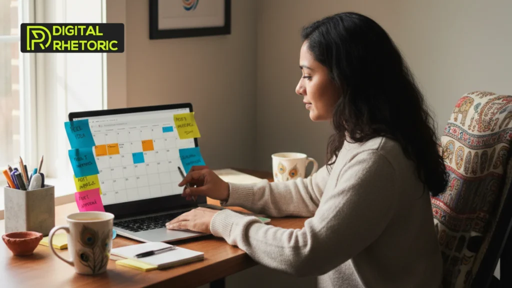 social media calendar template India