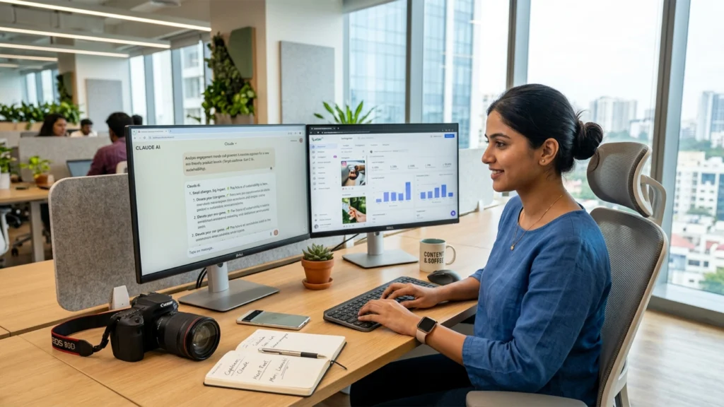how to use Claude AI for social media marketing