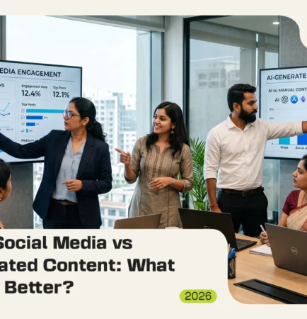 AI content vs organic content social media